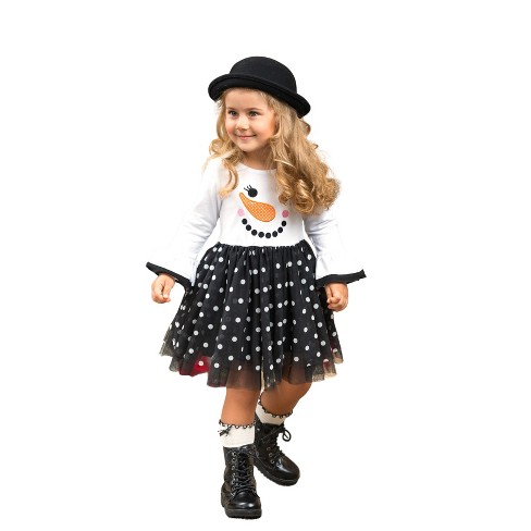 Girls Prom Dance Wednesday Addams Inspired Tulle Costume Dress - Mia Belle  Girls : Target