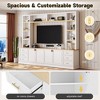 4-Piece Entertainment Center Wall Unit with Adjustable Shelves, Modern TV Stand for TVs Up to 75", Media Console with 6 Drawers - ModernLuxe - 4 of 4
