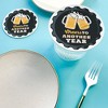 Big Dot of Happiness 25 Ct Cheers and Beers Birthday Drink Coasters, 4-Inch Disposable Round Paper Coasters for Birthday, Table Decor for Bar Drinks - 3 of 4