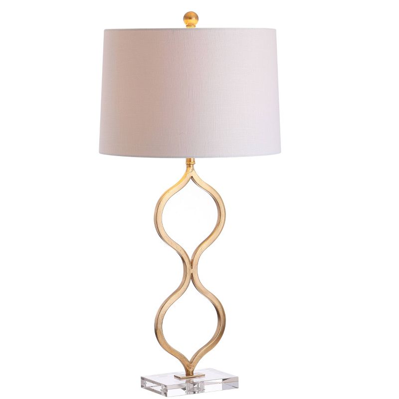 31.5&#34; Metal/Crystal Levi Table Lamp (Includes LED Light Bulb) Gold - JONATHAN Y, 1 of 7