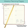 Global Printed Products Textured Cover Weekly Monthly Pocket Planner CY 2025 (Brown) - 3 of 4