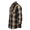 Gioberti Men's Western Plaid Long Sleeve Shirt with Pearl Snap-on - 3 of 4