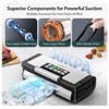 90Kpa Powerful Vacuum Sealer, with 10-in-1 Functions,Double Seal & Double Pump,Vacuum Sealer Machine for Food with Bags Storage, Stainless Steel - 4 of 4