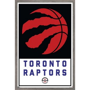 Trends International NBA Toronto Raptors - Logo 21 Framed Wall Poster Prints - 1 of 4
