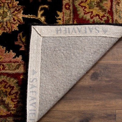 Navy and Red Hand-Tufted Wool 6' x 9' Area Rug