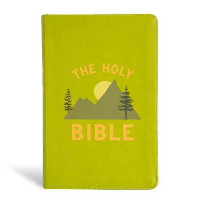 KJV Kids Bible, Green Leathertouch - by  Holman Bible Publishers (Leather Bound)