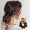 Unique Bargains Christmas Hair Hair Ties Elk for Christmas Brown 1 Pc - 2 of 4