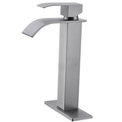 LunaLulinlk Waterfall Spout Bathroom Faucet,Single Handle Bathroom Vanity Sink Faucet