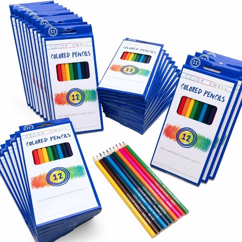 Colored Pencils Presharpened Classroom Teacher Art Supplies Set Of