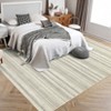 Area Rug Modern Minimalist Stripe Area Rug Bohemian Rug Low Pile Non Slip Non Shedding Indoor Floor Carpet Easy Cleaning for Bedroom Living Room - 4 of 4