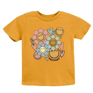 The Juniper Shop SmileyWorld Flower Smiley Face Youth Short Sleeve Tee - 1 of 4