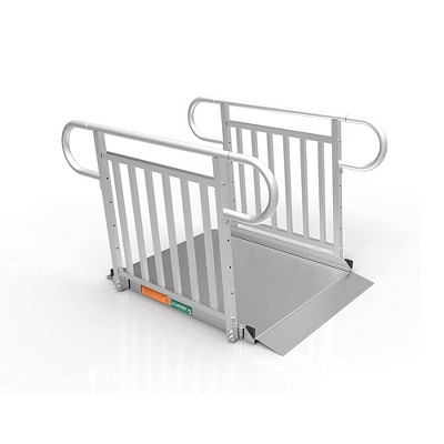 EZ-ACCESS GATEWAY 3G Aluminum Portable Wheelchair Mobility Device Ramp with Textured Surface and Self Adjusting Bottom Transition Plates