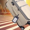 French Connection 4-Pack Premium Luggage Tags - Durable Faux Leather Travel ID Labels with Secure Buckle - 2 of 4