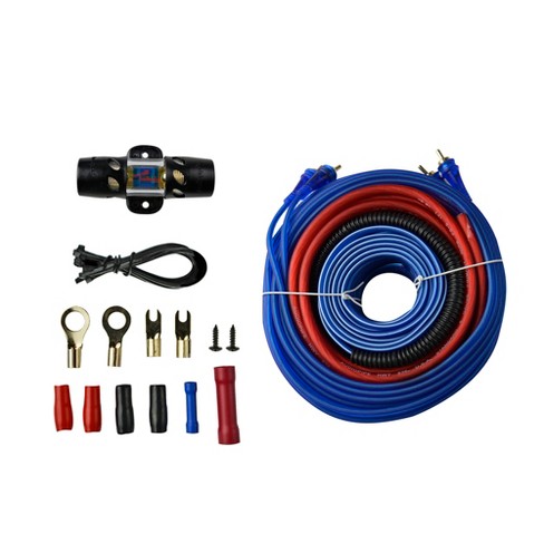 Audiopipe Pk 1500sx 8 G A Car Audio Amp Wiring Kit With Cables For 1500 Watts Power To Vehicle Amplifier Subwoofer Stereo And Speaker Systems Target