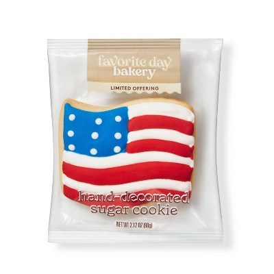 Patriotic Flag Sugar Cookie - 2.12oz - Favorite Day™