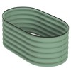 Okak Galvanized Raised Garden Bed 4 sizes Steel Planter Box with Safety Edging for Vegetables, Herbs, Outdoor, 3 colors - 4 of 4