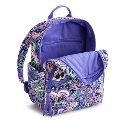 Vera Bradley Women's Outlet Cotton Essential Small Backpack Floral Swirls — фото 3