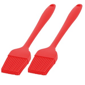 Unique Bargains Home Kitchen Silicone Cookie Cake Baking Tool Cream Oil Pastry Brush 2pcs - 1 of 4