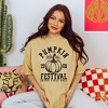 Simply Sage Market Women's Pumpkin Festival Short Sleeve Garment Dyed Tee - 2 of 2