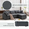Modern Sectional Sofa, Down Filled Upholstery Convertible Sectional Sofa Couch for Living Room, Modular L-Shape Sofa Couch with Reversible Chaise - 3 of 4