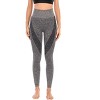 DOMETOUR 4 inches Contrast High Rise Shaping Waistband Yoga Pant With Tummy Control - 2 of 4