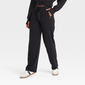 Women's French Terry Straight Leg Sweatpant - JoyLab™ - 1 of 3