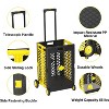 55L Foldable Outdoor Serving Carts with Wheels, Portable Updated Utility Tools with Lid Rolling Crate - The Pop Home - 4 of 4