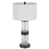 Cal Lighting Carrington 31" Height Charcoal Grey Metal/Glass Table Lamp - 3 of 4