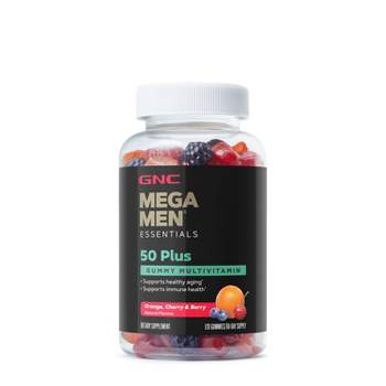 GNC Mega Men Essentials 50 Plus Multivitamin - Assorted Flavors - 120 Count