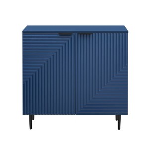 TIRAMISUBEST Modern Minimalist Side Cabinet with Adjustable Shelves,Stylish Door Design, Ample Storage Space for Living Room, Bedroom, or Office - 1 of 4