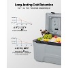 VEVOR Portable Cooler, 74 QT Wheeled Cooler with Ice Retention, Heavy-Duty Handles and Cup Holder, Lightweight Rigid Material, Gray - 4 of 4