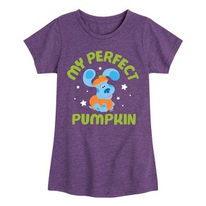 Girls' - Blue's Clues & You! - Mommy's Perfect Pumpkin Fitted Short Sleeve Graphic T-Shirt - 1 of 4