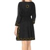 LA LEELA women's Vacation Casual Swim Holiday Beachwear Summer Beach Dress Short Cute Bathing Suit Cover Ups 8-12 Black, Solid - 3 of 4