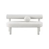Meridian Furniture,Parlor Boucle Fabric Bench - 4 of 4