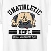 Women's - Instant Message - Unathletic Department Pug Short Sleeve Graphic T-Shirt - 2 of 4