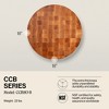 John Boos Boos Block CCB Series Round Large Reversible Wood Chopping Board, 3-Inch Thickness, 18" x 18" x 3" - 2 of 4