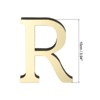 Unique Bargains Self-Adhesive Letter Acrylic Alphabet Mirror Wall Stickers - 2 of 4