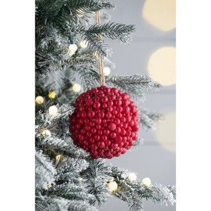 Yukimo 6.1" Iron Snowflake Hanger, Decorative Hanging Ball Christmas Tree Ornaments with Weathered Finish, Set of 6 - 1 of 4