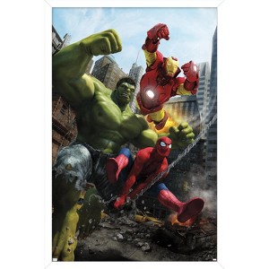 Trends International Marvel Comics Hulk - Iron Man Special #1 Framed Wall Poster Prints - 1 of 4