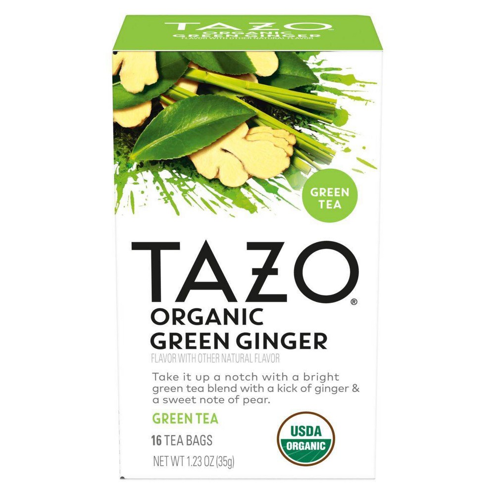 Tazo Organic Green Ginger Tea Bags - 16ct