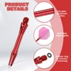 Unique Bargains 2BA Thread Aluminum Dart Shafts with Rubber Rings for Steel Tip 8 Pcs - 3 of 4