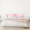 PiccoCasa Satin Silky Oxford Machine Washable Envelope Closure Euro Sham Pillowcases 2 Pcs - 2 of 4