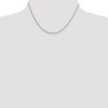 Black Bow Jewelry 1mm Rhodium Plated Sterling Silver Round Snake Chain Necklace - 2 of 4