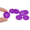 Unique Bargains Sewing Resin Round Flat 4-Hole Replacement Craft Buttons 20 Pcs - 4 of 4