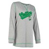 NBA Boston Celtics Women's Gray Long Sleeve Team Slugger Crew Neck T-Shirt - 3 of 4