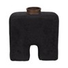 Modern Pottery Vase - Handcrafted Ecomix Decorative Accent - Casual Home Style - Ideal for Home, Office, Bedroom, and Living Room - 2 of 4