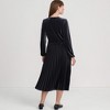 Lands' End Women's Velvet and Satin Duet Midi Dress - 2 of 4