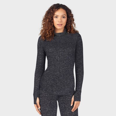 mock neck thermal top