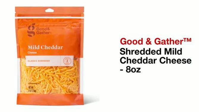 Shredded Mild Cheddar Cheese - 8oz - Good & Gather&#8482;, 2 of 5, play video