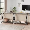 2-Tier Narrow Console Table, Small Entryway Table, Thin Entrance Sofa Table, Side Table for Behind Couch or Wall, Kitchen Counter - 2 of 4